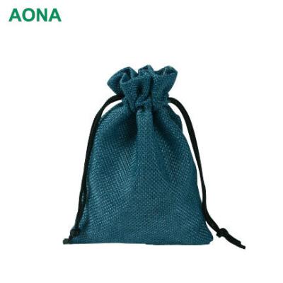 China Wholesale Shopping Bag Fashion Jute Drawstring Burlap Gift Bags for sale