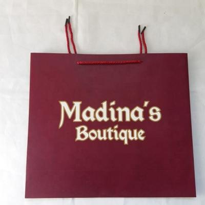 China Customized shopping bag logo design cover full printing cheap paper shopping bag wholesale for sale