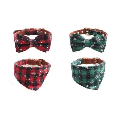 China Viable Chinese Bandana Collar Bow Tie Dog Supplier Small Custom Designer Adjustable Custom Logo Fabric for sale