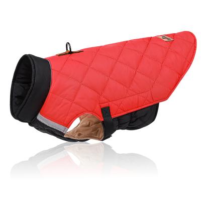 China Viable Warm Dog Coat Winter Jacket D-Ring Reflective Dog Clothes Adjustable Abdominal Tightness for sale