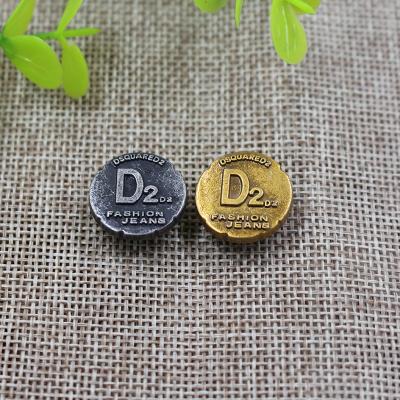 China Factory Direct Viable Metal Antique Color Lattice Silver Plated Button For Clothing for sale