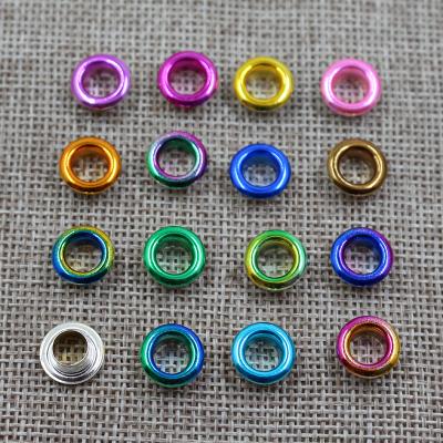 China Eco-friendly factory direct colorful shoes handbag grommet eyelet for clothing, brass eyelets for sale