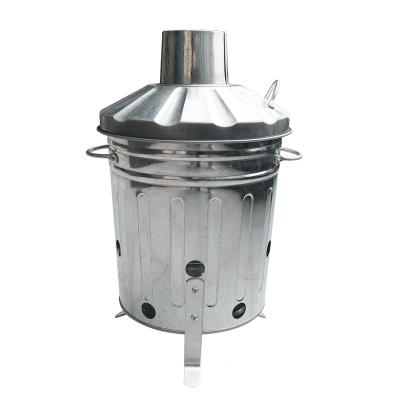 China Hotels Metal Incinerator Fire Trash Metal Burning Trash Can For Burning Paper for sale