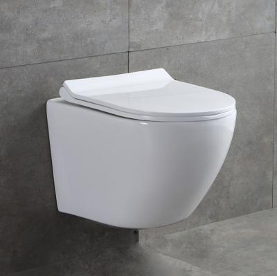 China Ceramic Wall Mounted Rimless Toilet Cistern Bathroom WC Wall Hung Concealed Wall Hung Toilet Wall Hung Toilet for sale