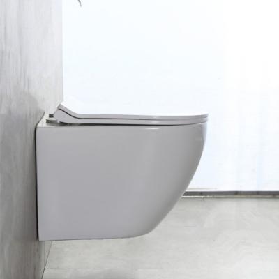 China Rimless Ceramic Toilet Cistern Wall Mounted Wall Hung Wall Mounted Hidden Floating WC Bathroom Toilet Cistern Wall Hung Toilet for sale