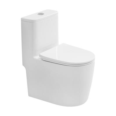 China Sanitary Types WC Toilet Price Double-flow Toiletries Rimless Bathroom Commode Western Floor Standing Toilet for sale