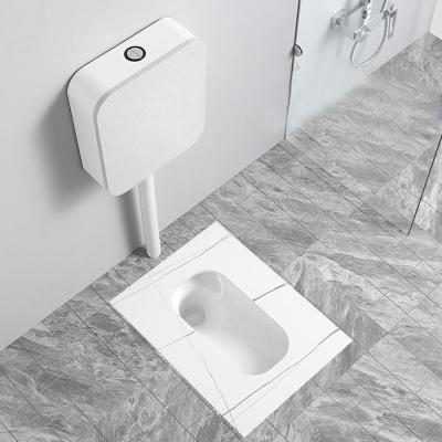 China Without Damper Standard Size Sintered Stone Porcelain Squatting Wc Public Squat Toilet Pan Esquattin Black Luxury Ceramic à venda