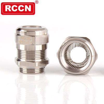 China BSM-EMC Brass Anti-Electromagnetic 360 Degree Conductive Strong Brass Cable Gland for sale