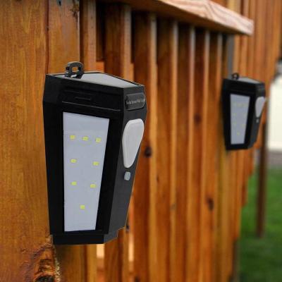 China 4 Pack Polycarbonate Solar Motion Sensor Step Lights RBG 16 LED Stair Light Security Lights Waterproof for Patio Lighting for sale