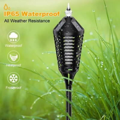 China Polycarbonate Solar Torch Lights with 12LED Flickering Flame for Auto On/Off Solar Lights for Landscape Lighting for sale