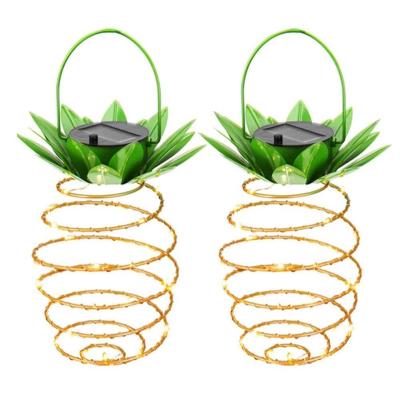 China DIFUL Garden Pineapple Decoration Light 25 LED for Outdoor Decorative Solar Tree Pathway Lamp Garden Christmas Night Hanging Lights for sale