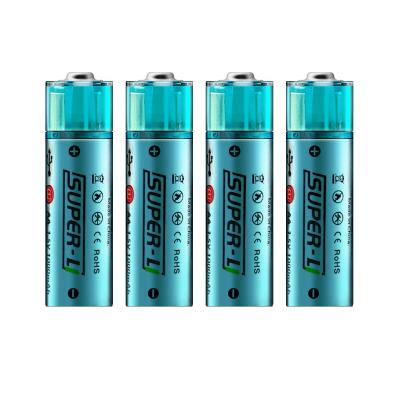 China Toys DIFUL 1.5V 1000 Rechargeable Battery USB AA Size 1000mAh Environmental Friendly Batteries Times One Hour Fast Charging Battery for sale