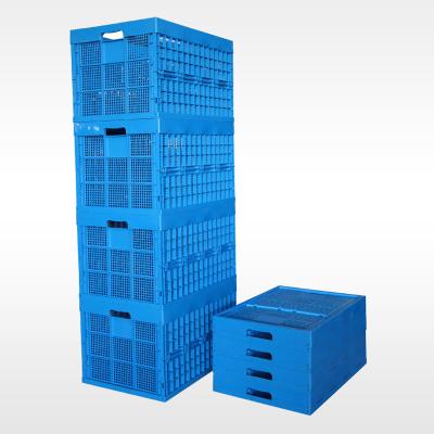 China Mesh China Manufacture Fruit And Vegetable Storage Folding Plastic Crate for sale