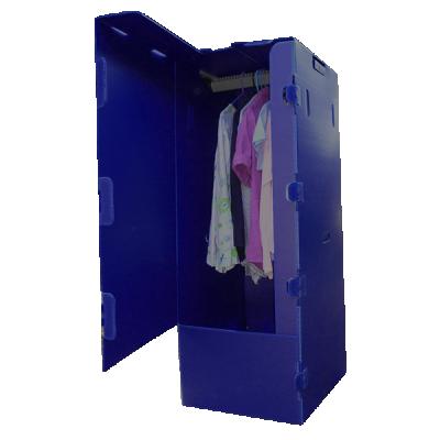 China Uget Custom Home Storage Wardrobe Box Portable Collapsible Plastic Cloth Wardrobe for sale