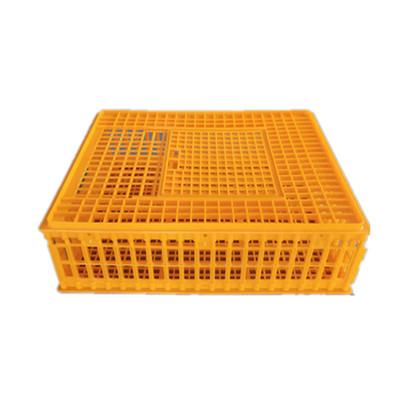 China Plastic Folding Chicken/Bird/Duck Moving Clear Plastic Handles Corrugated Turkey Transport Chicken Cage for sale