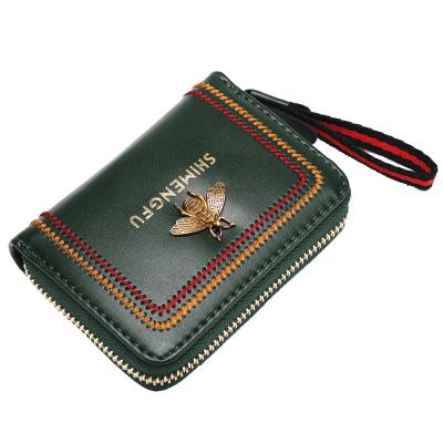 China 2022Card Wallet Women Waterproof Card Holder With RFID Blocking Zipper Bank ID Credit Card Wallet For Women Men for sale