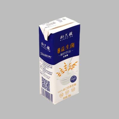 China Waterproof Boxes Wholesale Paper Milk Carton Packaging Box Aseptic Milk Box For Milk for sale