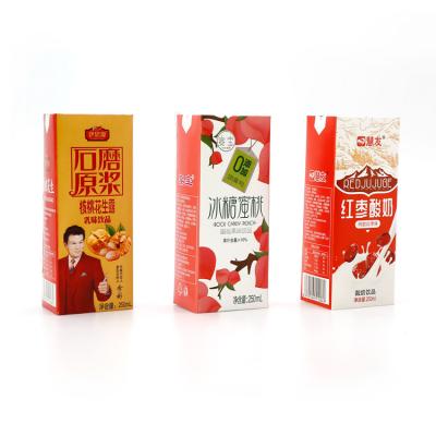 China Heli Professional Food Beverage Aseptic Milk Box Waterproof Paper Packaging Packaging For Milk for sale