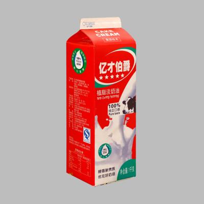 China New Extra Large Aseptic Gable Boxes For Juice of 1000ML Heli Very Folding Box Food for sale