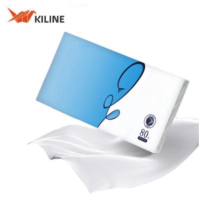 China Custom Logo Printed Tissue Paper Soft Disposable Facial Paper Tissue For Home Use for sale