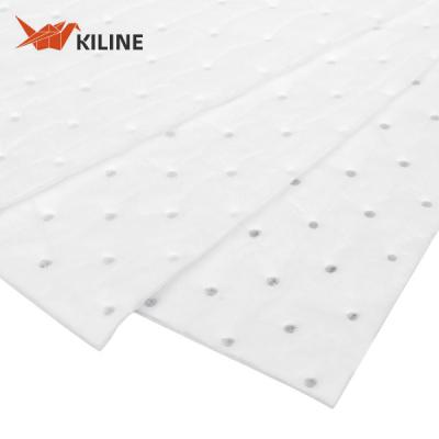 Chine Mat absorbant à base d'huile blanche de polypropylène seulement Poids lourd 400 × 500 mm par feuille à vendre