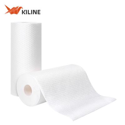 China Oil Absorbing Disposable Cleaning Cloths Kitchen Dish Towels PP Wood Pulp Material for sale