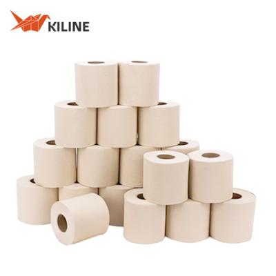 China Flushable Ultrual Soft Home Toilet Paper Eco Friendly Bamboo Tissue Paper 100gsm/Rol for sale