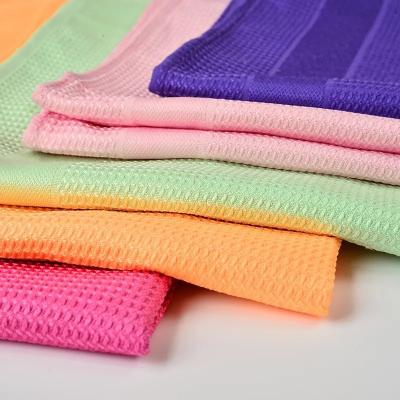 China KILINE Ultra Soft Lint-free Waffle Weave Microfiber Theetowel Microfiber Glas Polieren Schoonmaakdoeken Absorberende Keukenhanddoeken Te koop