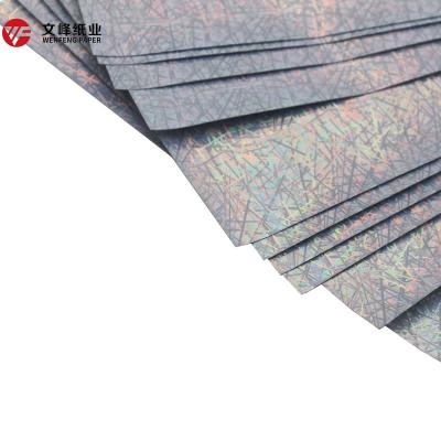 China A4*10 Waterproof Sticky Label Rainbow Inkjet PET Film Self Adhesive Holographic Sticker Label Waterproof Sticky Sheets for sale