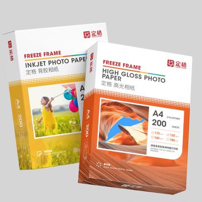 China 280gsm Photo Paper Instant Dry Inkjet Photo Paper High Glossy Cast Coated Photo Paper A4*20 Sheets for sale