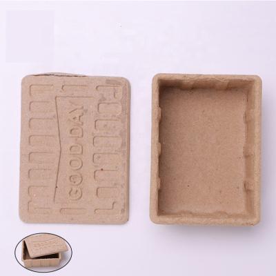 China Disposable eco friendly stocked molded pulp packaging design biodegradable custom cosmetic boxesbox insert trays mold molded pulp packaging for sale