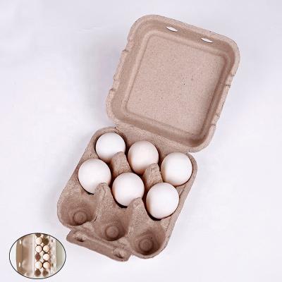 China Disposable Eco Friendly Stocked Biodegradable Rational Construction Custom Molded Egg Carton Paper Packaging for sale