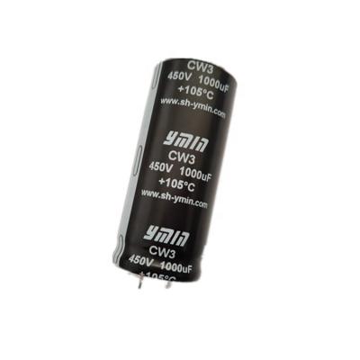 China High Reliability Ymin CW3 Snap-in Type Power Aluminum Electrolytic Capacitor For Inverter for sale