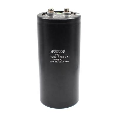 China Ymin EW6 500V 6800uF General Purpose Screw Terminal Type Aluminum Eletrolytic Capacitor For Power Supply for sale