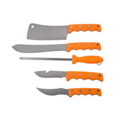 China Handle Non-variable Case Survival Rambo Cutting Tool Mini Hunting Wheat Straw Stainless Steel Knife Set for sale