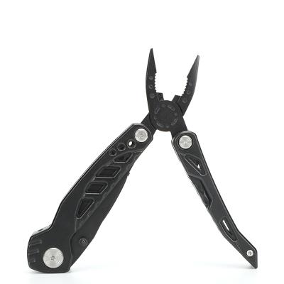 China MULTI FUNCTIONAL Multi Pocket Fold Pliers 15 in 1 Multitool Multitool Outdoor Pliers Knife Black Camping Survival for sale