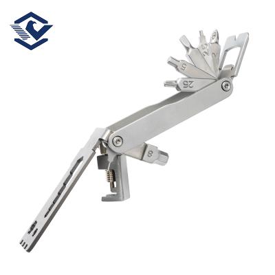 China UNIVERSAL FOLDING TOOL Free Sample In New Pro Current All In 1 Multi Tool Repair Kit Hex Spoke Wrench Mountain Bicycle Screwdriver Tools for sale