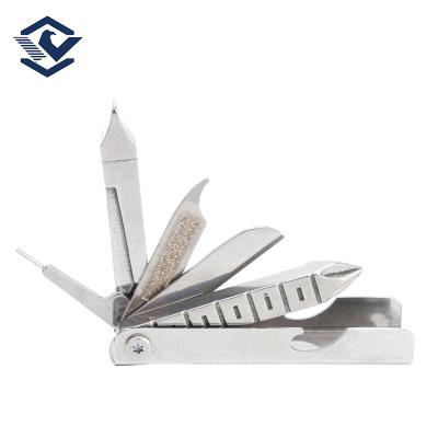 China Multifunctional Folding Tool With Chain Phillips Flat-Blade Screwdriver With Mobile Main Phone Holder EDC Repair Tool YJ-443 for sale