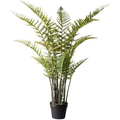 China Alsophila cylindrica fern big tree home bonsai green plant gift 130cm artificial hotel decoration plant for sale