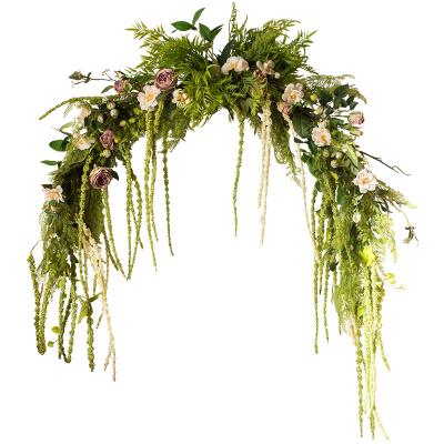 China Backdrop Home Flower Events Decoration Wall Artificial Flowers Wedding Decoration Flowers for sale