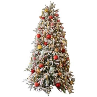 China 220cm Stunning Luxury Lighted Christmas Tree Indoor Christamas Christmas Home Decoration Large Outdoor Mall Window Decoration for sale