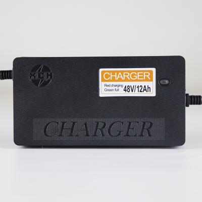 China New Lead Acid Electric Vehicle E-Bike Scooter Custom Design 48 Volt 12ah Portable Battery Charger For E-bike Moped Motorcycle for sale