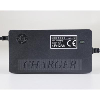 China New Design Electric Vehicle Charger 48V12AH Lead Acid Battery Smart Charger For Electric Bike Scooter Motorcycle for sale