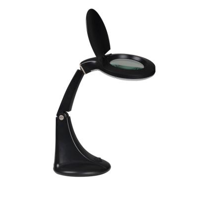 China Best Selling Foldable Dimming Magnifying Lights Lights Modes Power Supply Desktop On/Off Magnifying Lamp for sale