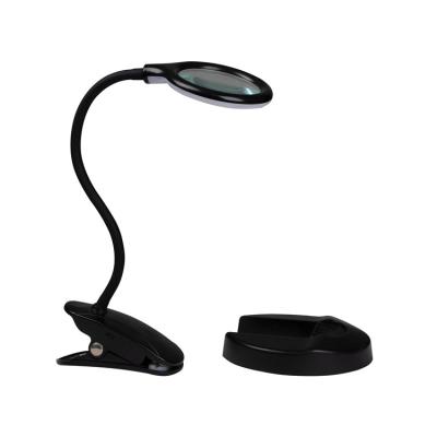 China Popular On/Off Table Lamp Dimming Desk Reading Light Large Magnifying Magnifying Light Nail Beauty Magnifying Lamp for sale