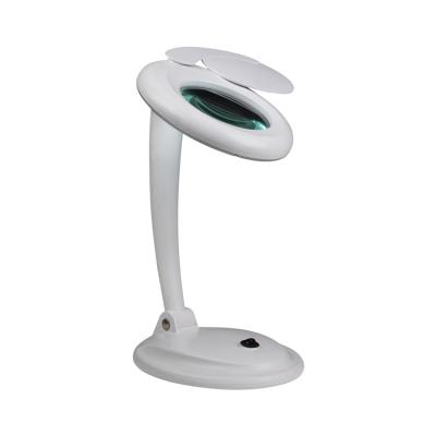 China Professional On/Off Made Table Magnifying Lamp Plastic Magnifying Work Lamp Magnifying Lamp Delivery for sale