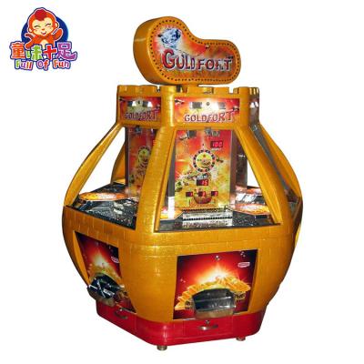 China Metal+Acrylic Big Size Brand New Multiplayer Multiplayer Hot Selling Coin Pusher Coin Pusher Machine Gold Fort Coin Pusher On Sale for sale