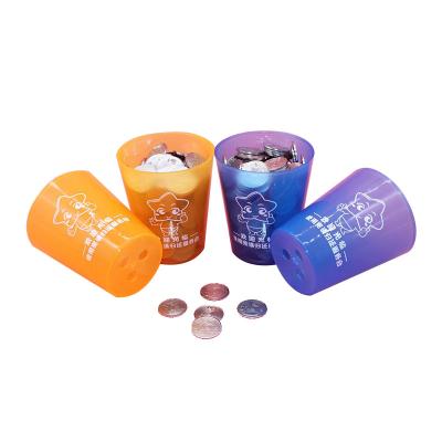 China Game console LOGO printed on plastic cup of game coin cup in game hall video game city for sale