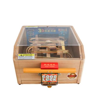 China Factory direct supply high quality wooden three-dimensional educational 3D track pinball amusement board table game machine 50*46*26cm for sale