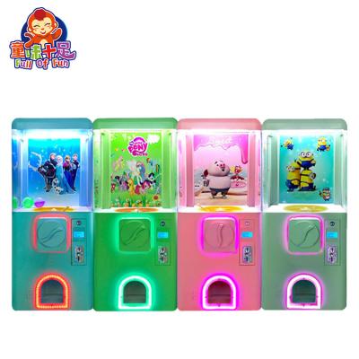 China Colorful coin oprated kiddid toys vending machine amusement equipment gashapon machine 152*59*49cm for sale